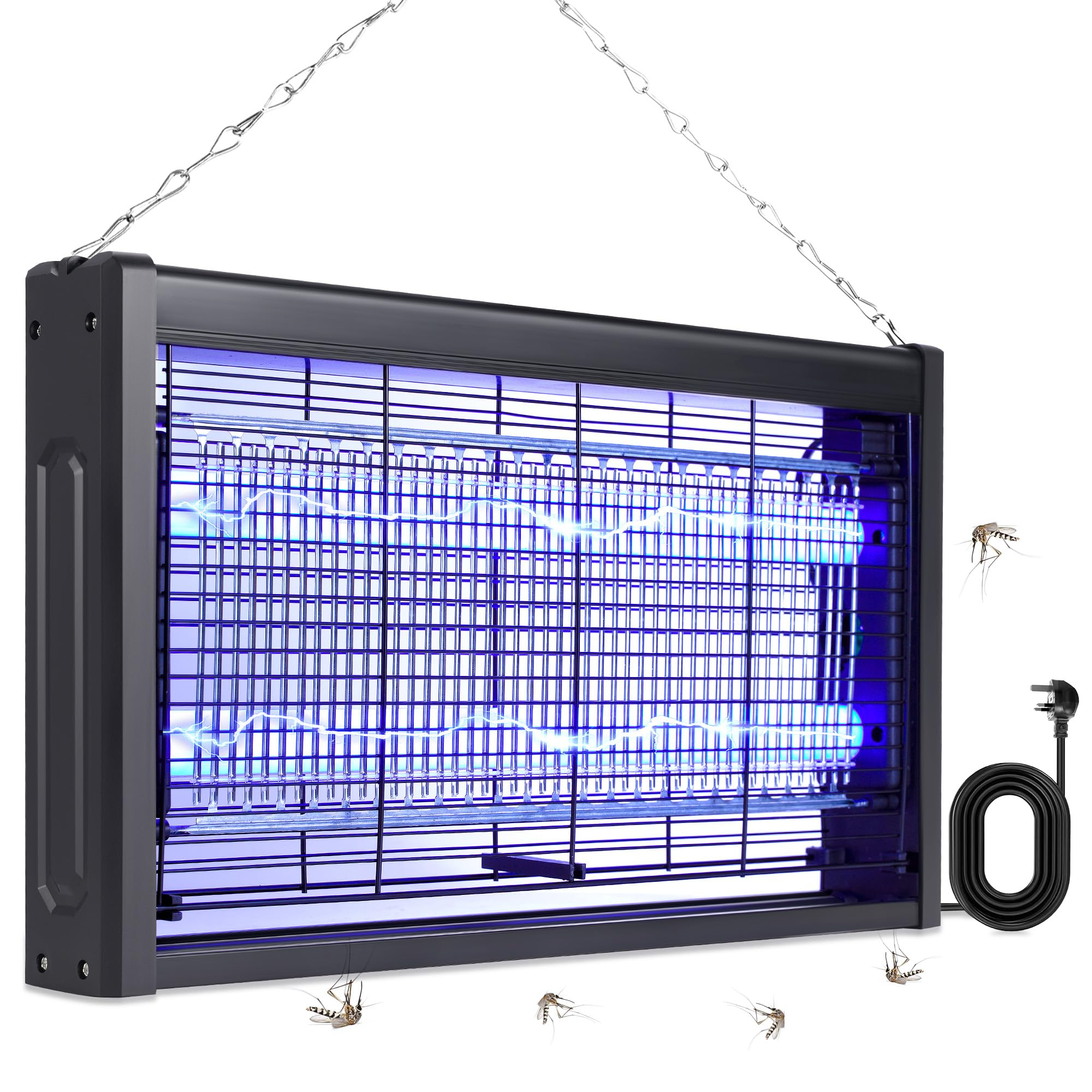 Lámpara Matamosquitos Eléctrica 20W TTANMILY – Mata Moscas y Mosquitos para Interior, Hogar, Cocina, Dormitorio y Jardín Cubierto