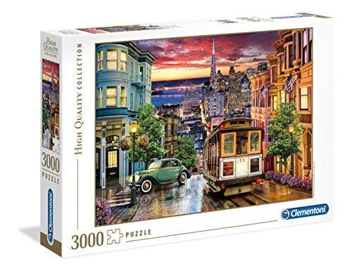 Clementoni - Puzzle 3000 piezas paisaje San Francisco o El Coliseo
