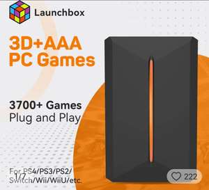 LaunchBox Disco Duro Emulación con 3700 juegos