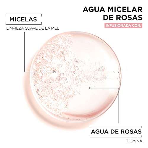 Agua micelar con agua de rosas GARNIER Skin Active (400ml)