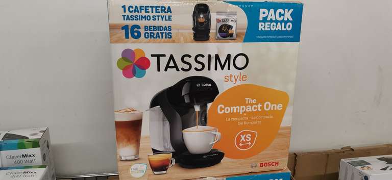 Cafetera Tassimo + Bosch + 16 bebidas por solo 19.99