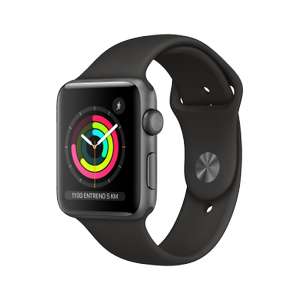 Apple Watch Series 3 GPS de 42 mm con Caja de Aluminio Gris Espacial y Correa Deportiva Negra