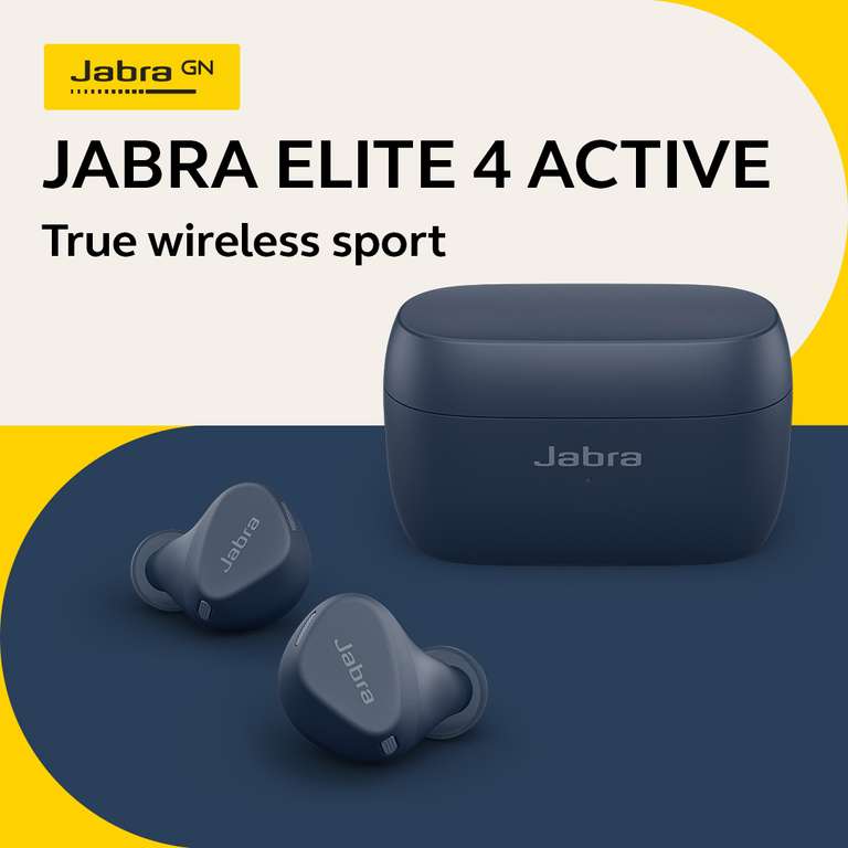 Auriculares bluetooth deportivos Jabra Elite 4 Active True Wireless Sport, Negro