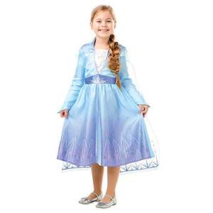 Disfraz Elsa Frozen Travel Classic, Princesa, Multicolor, Talla L (7-8 años)