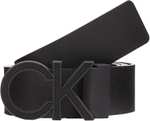 Calvin Klein Jeans Cinturón Mujer de piel sintética, Schwarz (Negro), 95 cm