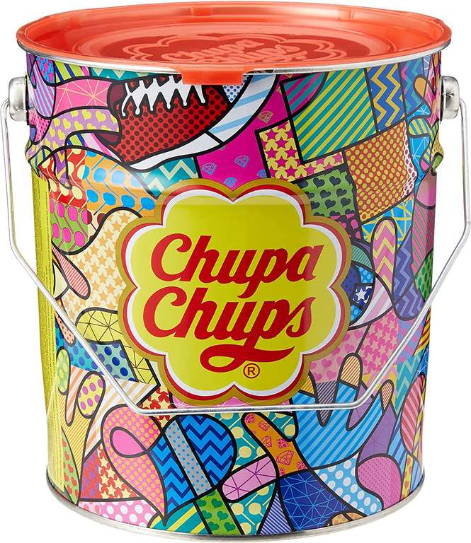 Chupa Chups Lata, Caramelo con Palo Original de Sabores Variados, 150 x 12 g - 1800 g