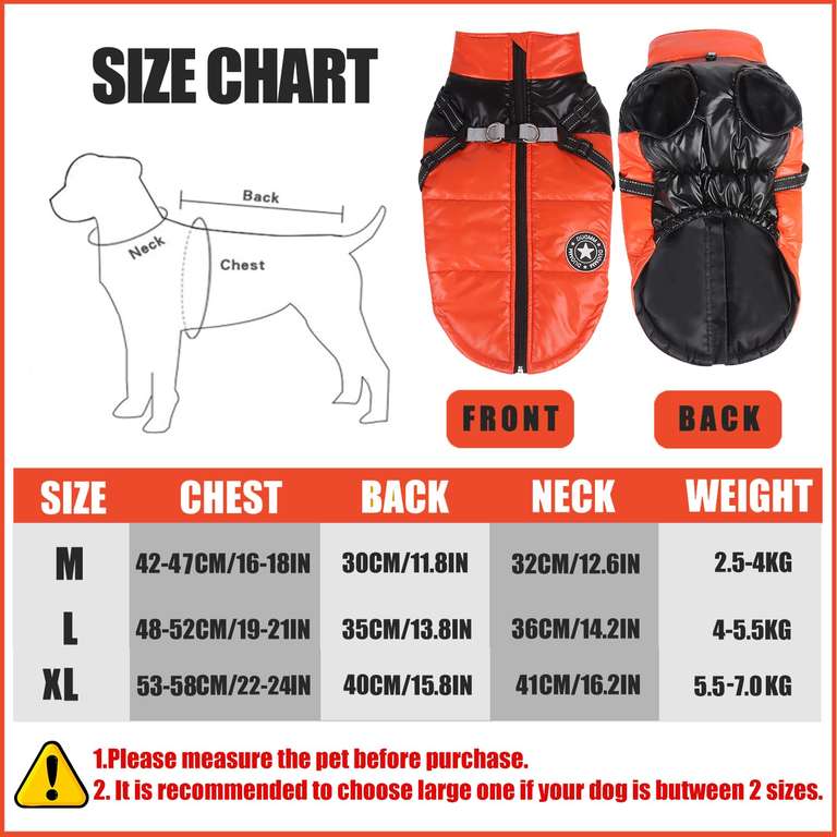 Abrigo Impermeable para Perros (Varias Tallas en Varios Colores)
