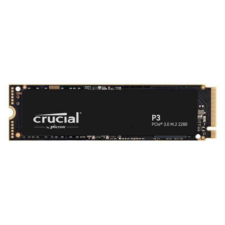 Disco Duro SSD Interno Crucial P3 1TB PCIe Gen 3 x4 NVMe M.2 2280