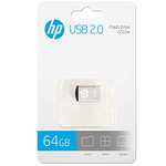HP Memoria USB GB USB 2.0 Super Mini Metal, a Prueba de Golpes, a Prueba de Salpicaduras, a Prueba de Polvo 64 GB.