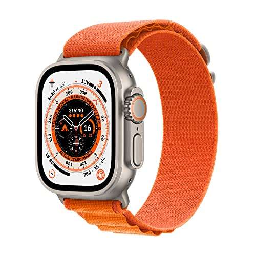 Apple Watch Ultra (GPS + Cellular, 49mm) Reloj Inteligente con Caja de Titanio