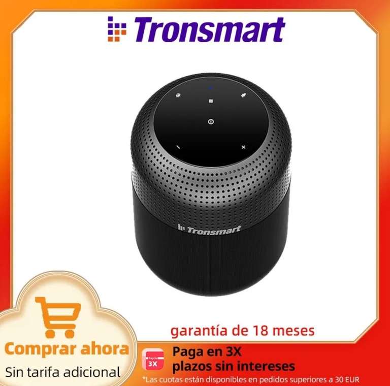 Altavoz Bluetooth Tronsmart Element T6 Max 60W (desde España)