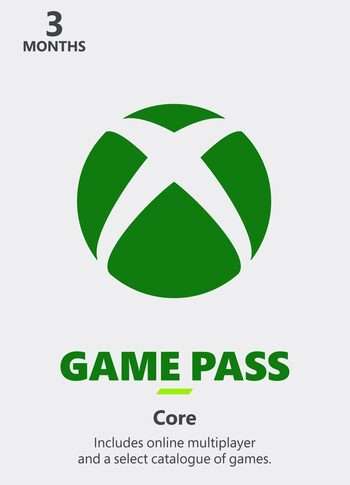 3 meses Xbox Game Pass Core