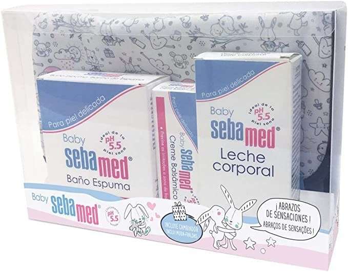 Baby Sebamed canastilla regalo bebé recién nacido - Pack productos , más cambiador