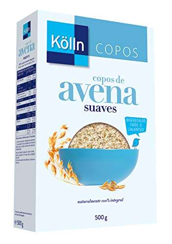 Kölln - Copos De Suave, Cereales Integrales, De Finos, Integral, Alto Contenido De Fibra - Pack De 7 X 500 G, Avena