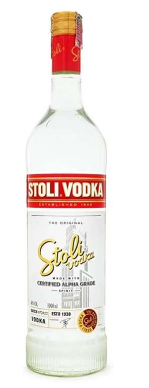 Stolichnaya Vodka - Botella de Vodka Premium de 1 Litro