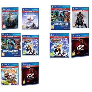 Packs Sony - God Of War + Horizon, Uncharted+Bloodborne, Ratchet+Gran Turismo, Uncharted+Ratchet