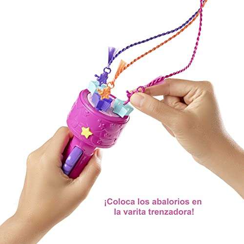 Barbie Dreamtopia Muñeca princesa de juguete con accesorio para hacer trenzas de colores y moda fantasía (Mattel GTG00