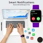 Smartwatch , reloj de pulsera Fitness con monitor de frecuencia cardíaca y Fitness Tracke para iPhone y Android