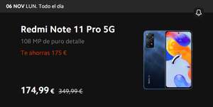 Xiaomi Redmi Note 11 Pro 5G 6/128GB (164,99€ Nuevos usuarios)