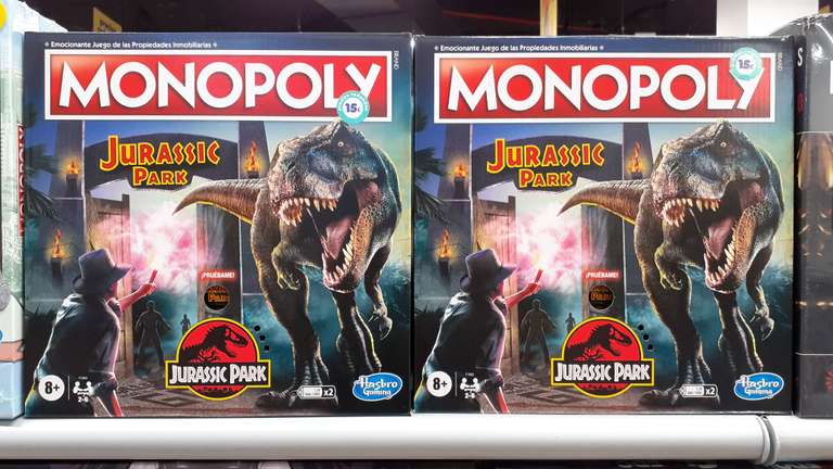 Monopoly Jurassic Park - Tienda MGI del centro comercial Madrid Sur en Vallecas.