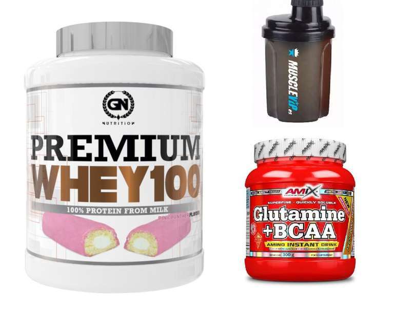 Pack Proteína + Glutamina & BCAA + Shaker
