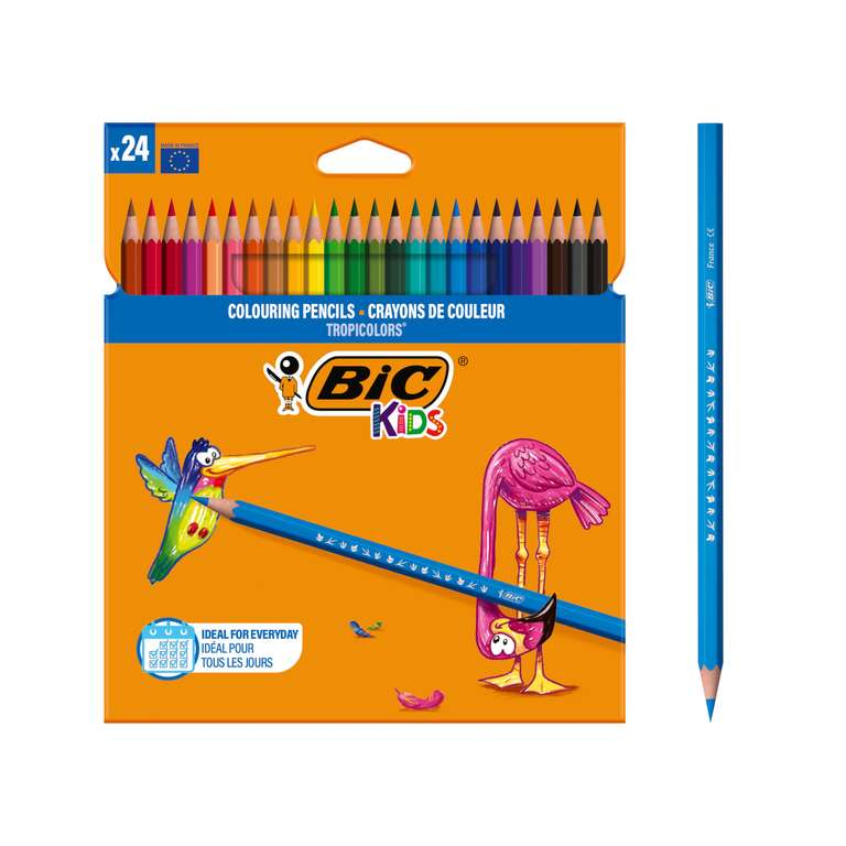 BIC Kids Lápices de Colores para Niños 24 lápices