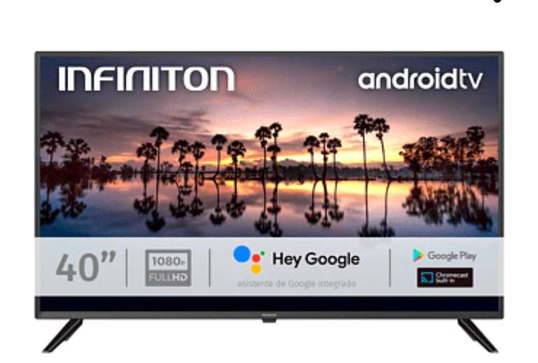 TV LED 40'' - INTV-40MA1300 INFINITON, Full-HD, Smart TV, DVB-T2 (H.265)Sí, Negro