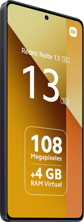 Xiaomi Redmi Note 13 5G 8+256 GB, 6,67" AMOLED FHD+ 120Hz, MediaTek Dimensity 6080, Triple cámara de hasta 108MP, Carga 33W, (Versión ES)