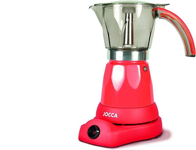 Jocca - Cafetera Italiana Eléctrica, 6 Tazas, Cable UK, Giro 360º