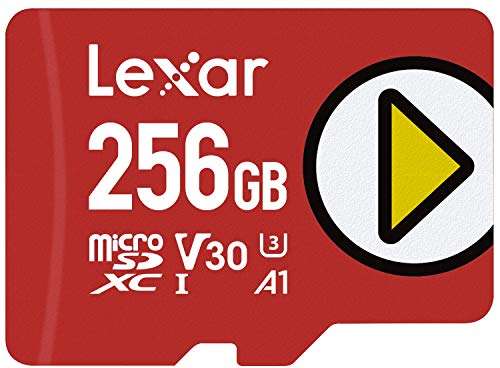 Lexar Play Tarjeta Micro SD 256GB, microSDXC UHS-I, hasta 150MB/s de Lectura