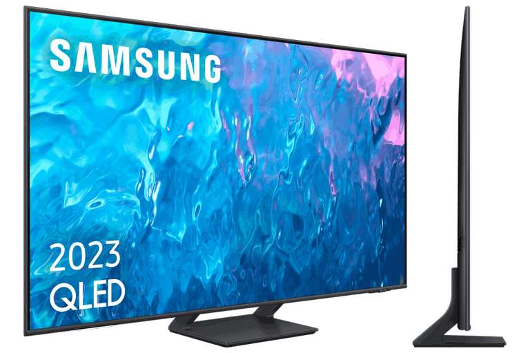 TV QLED 55" - Samsung TQ55Q70CATXXC, UHD 4K, Smart TV, Motion Xcelerator Turbo+, Quantum HDR, Diseño AirSlim, DVB-T2 (H.265), Titan Gray