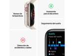 APPLE Watch Series 8 (2022), GPS, 45 mm, Caja de aluminio // 41 mm por 369 €