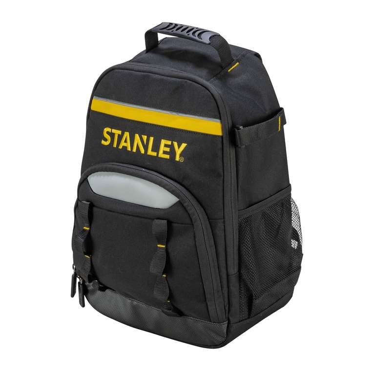 STANLEY STST1-72335 Bolsa Portaherramientas, Compartimento laptop, Respaldo acolchado, Color Negro/ Amarillo, 30.5 x 47.5 x 18.5cm.