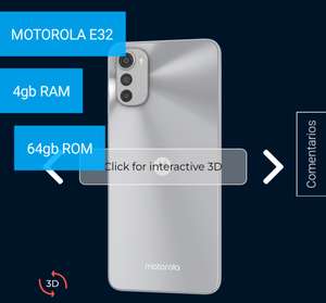 Motorola e32 smartphone (con 10% descuento newsletter)