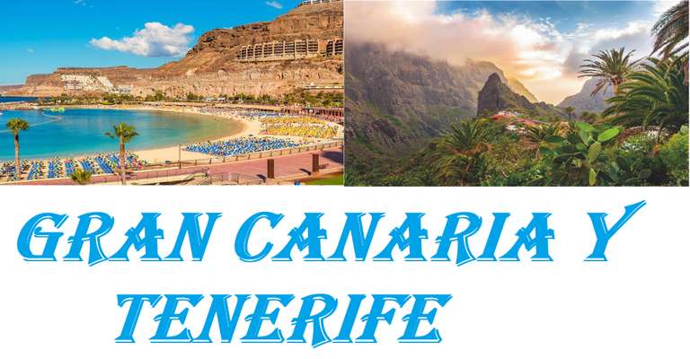 8 días en Junio. Gran Canaria y Tenerife, vuelos+alojamientos+tralados+seguro. (opc.+eco: 310€) (precio/persona) desde