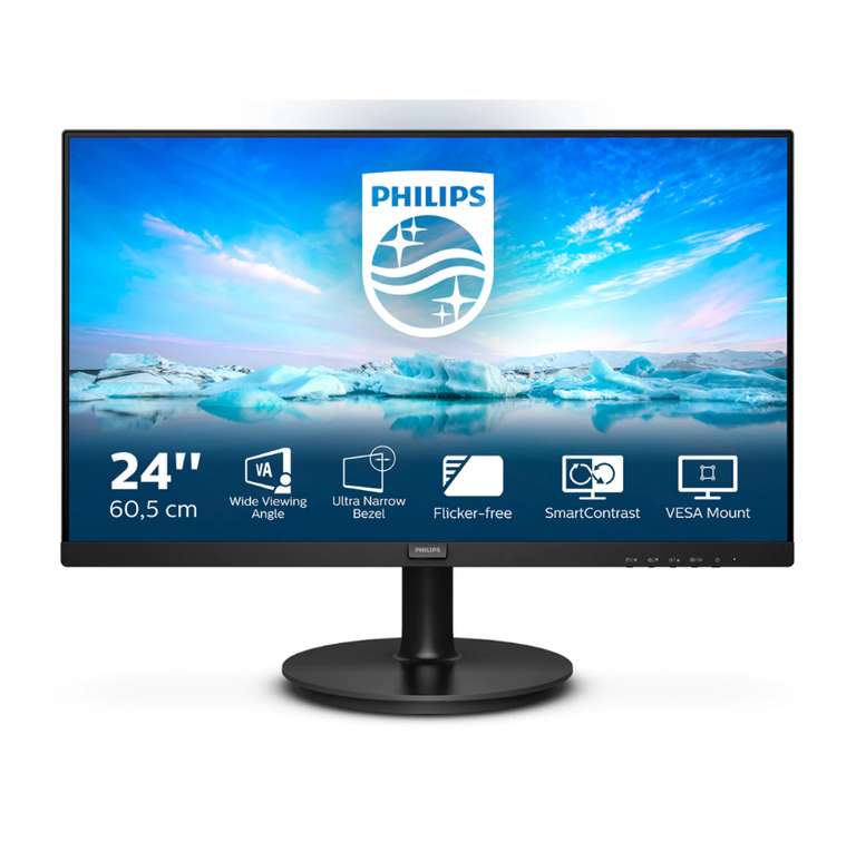 Monitor PC 60 cm (24") Philips 241V8L, 75 Hz, Full HD, AdaptiveSync, LowBlue Light