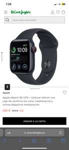 Apple Watch SE GPS+CELLULAR 40mm color medianoche