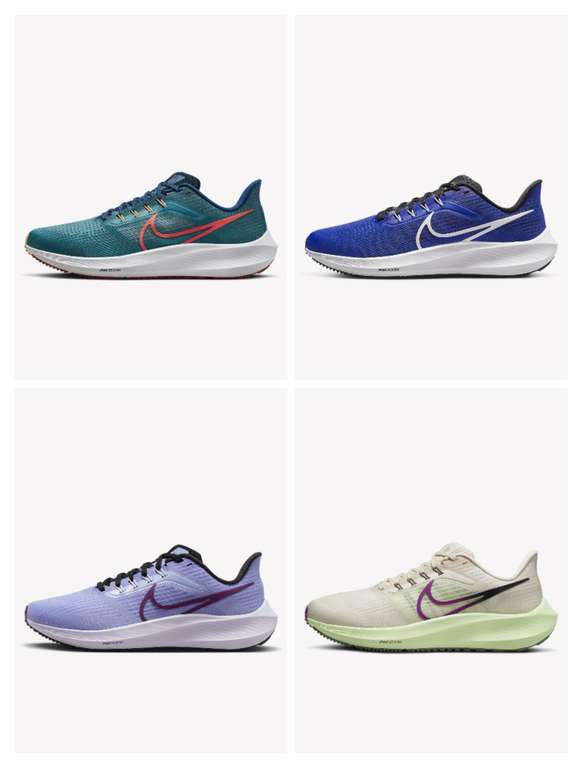 Nike Air Zoom Pegasus 39. Zapatillas de running. Tallas 38,5 a 50 (modelo hombre) tallas 35,5 a 44,5 (modelo mujer)