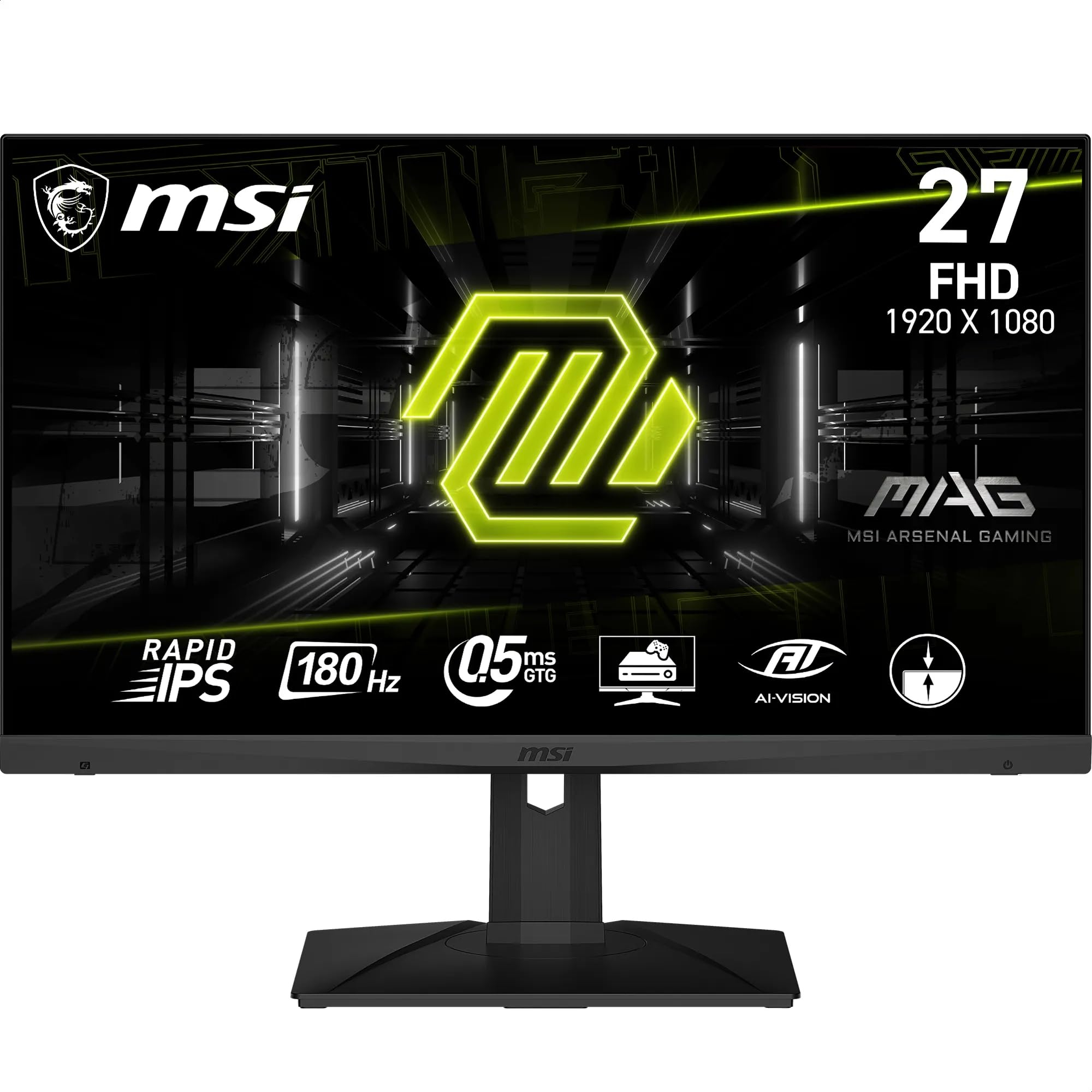 Monitor Gaming MSI MAG 275F (27" Rapid IPS | Full HD | 180 Hz | 0.5 ms GtG | Adaptive-Sync)