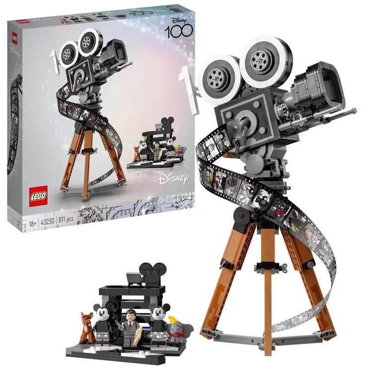 Kit de construcción LEGO | Disney 43230 Cámara en Homenaje a Walt Disney [PRECIO PRIMERA COMPRA 60,19€]
