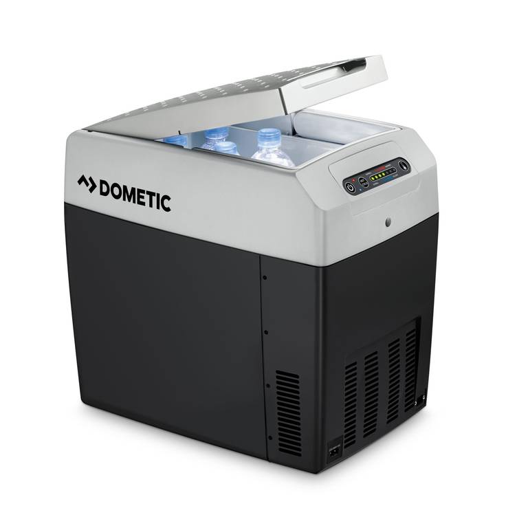 DOMETIC TropiCool TCX 21 Nevera Eléctrica Portátil, 20 l, mini nevera para coche, camión, barco y autocaravana, 12/24 V y 230 V