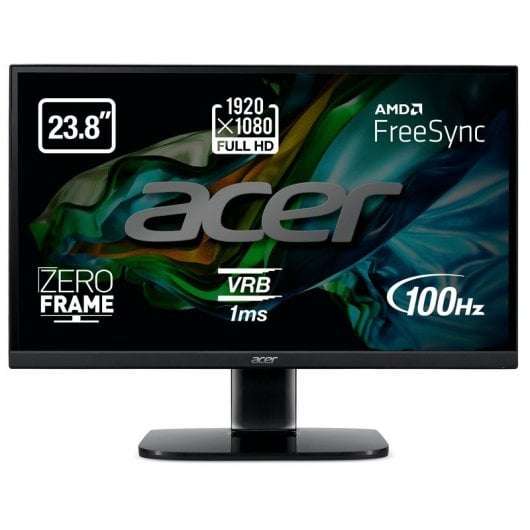 Monitor Acer KA242YHbi 23.8" LED FullHD 100Hz FreeSync y VRB 1ms