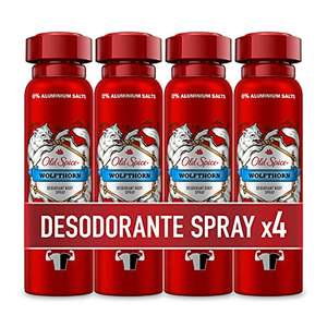 PACK X4 Old Spice Wolfthorn Spray Corporal Desodorante Para Hombres 150 ml (compra R)