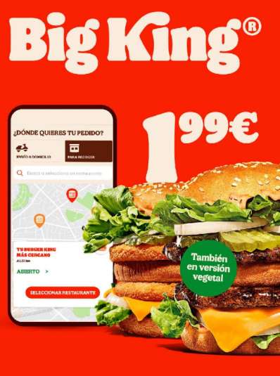 Big King a 1'99€!!