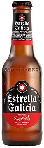 48 botellines Estrella Galicia Especial - Cerveza Lager Premium, 2 Packs de 24 Botellas x 25 cl