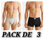 Pack 3 calzoncillos bóxer algodón negro x 7.99€ (+ En Descripción)