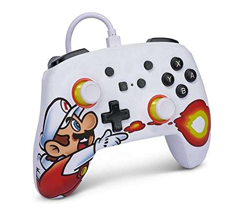 Mando Power A para Nintendo Switch Fireball Mario (+ en descripción)