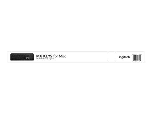 Logitech MX Keys Advanced Teclado Inalámbrico con Retroiluminación para Mac y iPad, USB-C, Batería 10 días, Disposición QWERTY Español