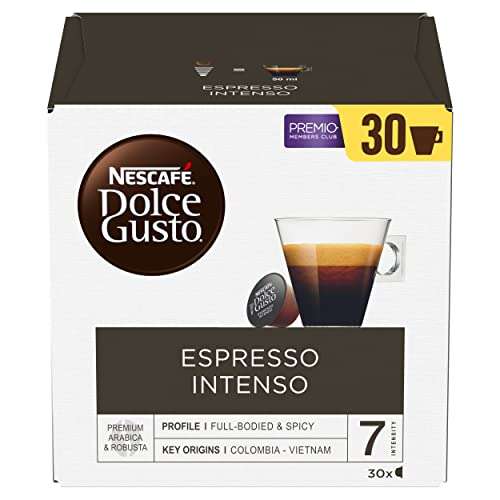 Dolce Gusto NESCAFÉ Espresso Intenso - x3 pack de 30 cápsulas - Total: 90 cápsulas