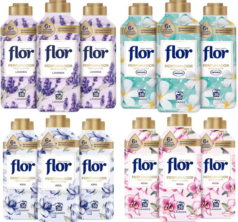 9x Perfumadores Flor Para La Ropa [324 Lavados] [4X AROMAS COMBINABLES] [15€ NUEVO USUARIO]